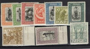 PNG3364) �p�v�A 1932 �G��W 10 �` 1/- SG 130-139 �̃Z�b�g�A�ꕔ�͕����摜�t��