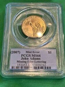 (2007) $1 �G�b�W�̕������� �W�����E�A�_���X PCGS MS66 �Ȃ� �㎿ TOP POP ���