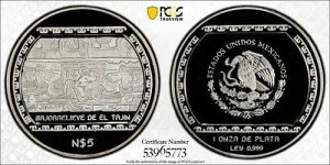 1993 5 �y�\ �o�W�������[�u �f�� �^�W�� PCGS PR69DCAM Km-569 �g�b�v �|�b�v