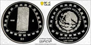 1998 5�y�\ ���L�V�R �W���K�[ PCGS PR69DCAM Km-663 �g�b�v�|�b�v