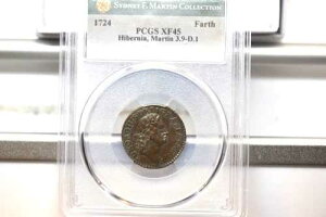 1724�N���E�b�h�E�n�C�o�[�j�A�E�t�@�[�W���O�BMartin 3.9-D.1�AW-12600�B�󏭓x4 PCGS XF-45�B