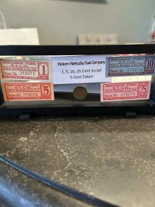 Earlington KY Western Kentucky Coal Co �̃t�� �X�N���b�v �Z�b�g 5 �Z���g �g�[�N�� (�ʐ^�t��)