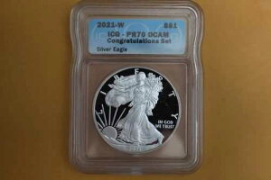2021 W $1 �A�����J�� �V���o�[ �C�[�O�� ICG PR70 DCAM ���j���Z�b�g - ���_����