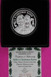 �� 2020 A Christmas Karen Debt .999 1�I���X �V���o�[�V�[���h�A�[�g ���E���h�{�b�N�X COA 6051