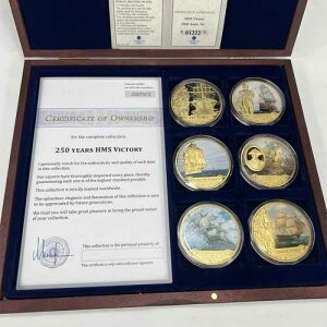 �A�����J���~���g HMS ���B�N�g���[�� 250 ���N�L�O 24K �S�[���h �v���[�t �R�C�� �Z�b�g�iCOA �t���j