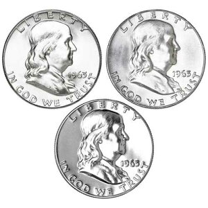 1963�N P D �t�����N���� �n�[�t�_���[ �C���[�Z�b�g �v���[�t��BU 90% �V���o�[ US 3���Z�b�g