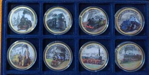 �R�C���Z�b�g FAMOUS RAILWAYS �R���v���[�g�Z�b�g 8�s�[�X 24K�S�[���h���b�L �v���[�t �S��