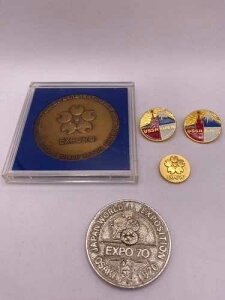 �󏭂�EXPO 70 ���_���o�b�W�Z�b�g �L�O�i ��㖜�� 1970