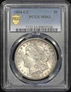 1884 CC VAM-3A ���[�K�� 1 �h����� PCGS MS 63 �������F���ƃ_�C�N���b�N!