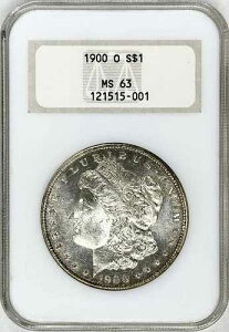 1900 O �����K�� �V���o�[ �h�� NGC MS63 �G���{�X���H���V�[�� - �S�[���h CAC �|�e���V����
