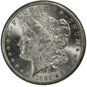 1884 CC USD �����K����� $1 GSA �z�[�h MS63 PCGS - PCGS �n�[�h�p�b�N