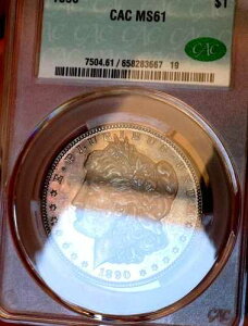 ���[�K�� �V���o�[�h�� 1890 CAC MS 61 �����X�^�[�g�i�[�APL�~���[���F�t��