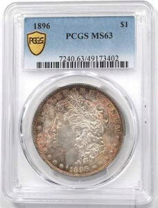 1896�N �����K���E�_���[��� �S�[�W���X�ȃ����X�^�[�I�����W�g�[�j���O�I PCGS MS63 PC1700