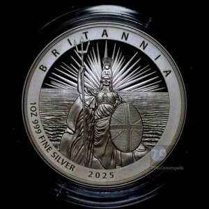 2025 �u���^�j�A �V���o�[ �v���[�t 1 �I���X �R�C�� �p�� .999 �{�b�N�X & COA ���s���� 4500 ��!