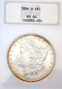 ���[�K�� �V���o�[ �h�� 1884 O �Â��Ό��� NGC MS 64++++ �����X�^�[ �A���_�[�O���[�h