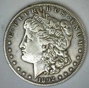 1892�N CC ���[�K�� �V���o�[ �_���[ 1�h�� �R�C�� �G�N�X�g���t�@�C�� ���� �J�[�\���V�e�B �~���g XF