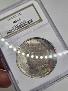 1878-P ���[�K�� �V���o�[ �h�� ? NGC MS-64 ? 8 ���H�� 8TF �� ���C���{�[ �N���Z���g