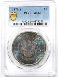 1879-S �����K���E�_���[ �V���o�[ �u�����A���g �����X�^�[ �p�[�v�����u���[�g�[�� PCGS MS62 PC1689