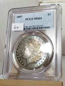 1897-P ���[�K�� �h�� - �����X�^�[ �g�[��! - PCGS MS 64!! - �Ȃ�Ă��Ƃ�!!!