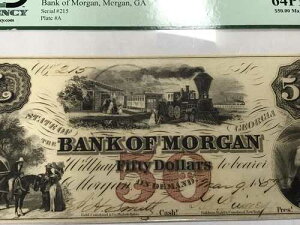 A&O-$50 �O���[�h PCGS 64 PPQ �����K����s�A�W���[�W�A�B 1857�N-TRAIN-���ʍ���
