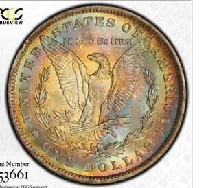 1884 O $1 ���[�K�� �V���o�[ �_���[ PCGS MS64 ���C���{�[ �����X�^�[ �g�[��!