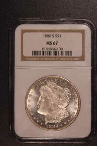 1880�N�� | �����K���E�V���o�[�E�h�� | NGC MS 67 | �{�X�g���� | ���b�g S-31