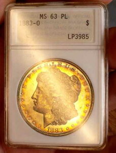���[�K�� �V���o�[ �h�� 1883 O ANA MS 63 PL �����X�^�[ �T���Z�b�g ���C���{�[ �t�@�[�X�g ANACS!!