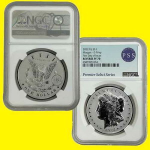���[�K�� D $1 �V���o�[�h�� NGC RV PF 70 2022�N���s���� �~���g 3.5k