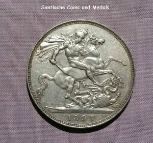 1897�N ���B�N�g���A���� �x�[�������Ԃ��������� �⊥ - LXI �G�b�W - �Ǖi