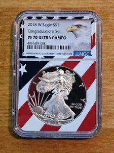 2018-W �V���o�[�C�[�O�� �R���O���`�����[�V�����Z�b�g NGC PF70 �E���g���J���I - �t���b�O�R�A
