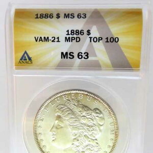 1886-P �����K����� ANACS MS 63 - VAM-21 - �K�E�W M - MPD - F#7447