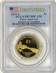 2011-S �l�C�e�B�u�A�����J�� 1�h���A�����p�m�A�O��� 1621 PCGS PR70DCAM �t�@�[�X�g�X�g���C�N