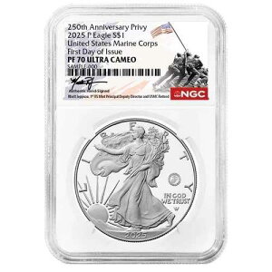 2025-P $1 1�I���X �v���[�t �A�����J�� �V���o�[ �C�[�O�� �C���� �l�� NGC PF70UC FDI