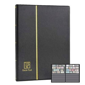 切手アルバム 160 ポケット - 30 x 197 mm スリーブ付きストックブック、両面 10 枚...