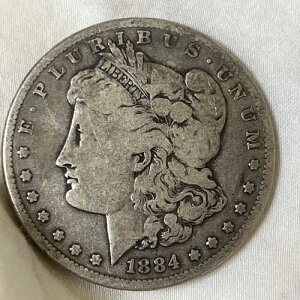 �A���e�B�[�N 1884 P ? ? ? �����K�� �V���o�[ �h�� US �R�C�� 90% �V���o�[ B05