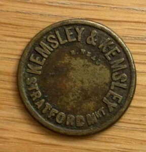 Kemsley & Kemsley Stratford Market Token 1�V�����O Market Token Collectable