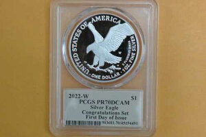 2022 W �v���[�t �V���o�[ �C�[�O�� �R���O���`�����[�V���� �Z�b�g PCGS PR70 DCAM FDI �g�[�}�X �N���[�u�����h