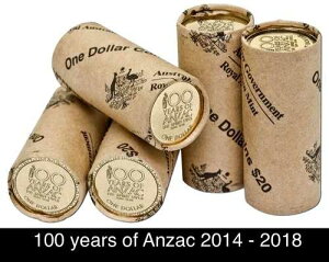 2014 - 2018 - ANZAC �X�s���b�g���a100���N�L�O - ���[��5���Z�b�g - UNC - RAM �R�C��