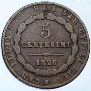 1826�N �C�^���A �C�^���A���B �T���f�[�j�� �`���[���Y�E�J�����E�t�F���b�N�X �Â�5�Z���g�d�� i115156