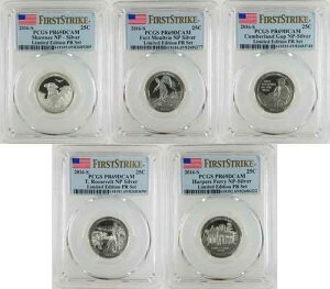 2016-S PCGS PR69DCAM �V���o�[�N�H�[�^�[ 25�Z���g ~ ����� PR �Z�b�g �t�@�[�X�g�X�g���C�N