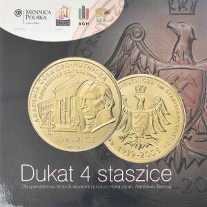 [#1183269] �R�C���A�|�[�����h�A�f���J�b�g�A2009�AArgent ducat 4 Staszice AGH Cracovie.FDC�A