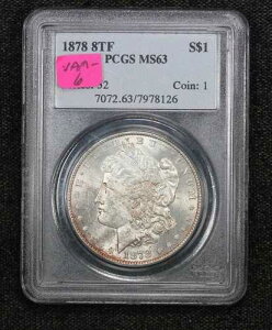 1878�N 8���H�� �����K���h�� PCGS MS-63 VAM-6 �_�u�����b�g�[ 4ASQ