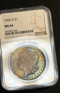 1904 O NGC MS64 �����K�� �V���o�[ �_���[ ���ق̃����X�^�[ �g�i�[!!!!