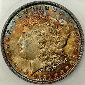 1880�N ���[�K���h����� ICG MS65+ �g�[���W�F�� BU UNC