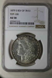 1879-S 1.00 NGC AU58 REV OF 78 TOP-100 �����K�����