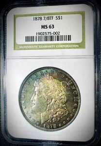 1878�N 7/8TF �����K����� - NGC MS-63 - ���H��7���A8���d�� - �������F