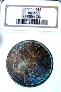 �����K����� 1887�N P NGC MS65++++ ���K�����X�^�[ �t���[���X ���A ���C���{�[