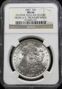 1887�N P �����K����� NGC MS-66 �I���C�T�E�h���E�z�[�h