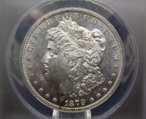 1879�N���uS�v�����K����݁u1878�N���ʁv$1 ANACS AU58 TOP-100 #015 ECC&C