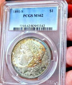 ���[�K�� �V���o�[�h�� 1891 S PCGS MS 62++++ �A���_�[�O���[�h �����X�^�[���C���{�[